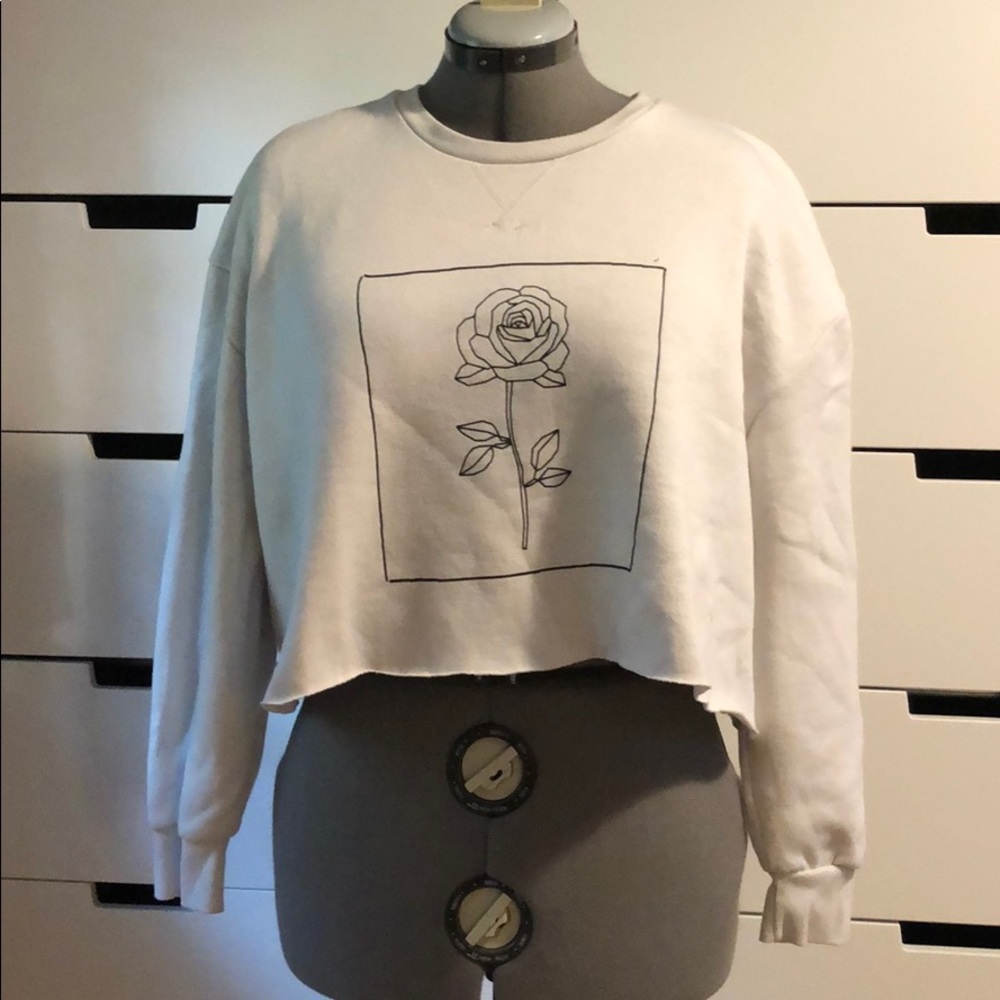Primark Crop Sweatshirt - Large